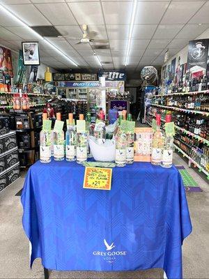 Grey goose tasting going on!! Come and try...