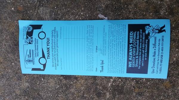 Donation Tax Deductible Receipt