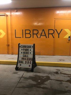 Curbside library pick up. So easy!