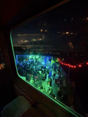 View from second level bar