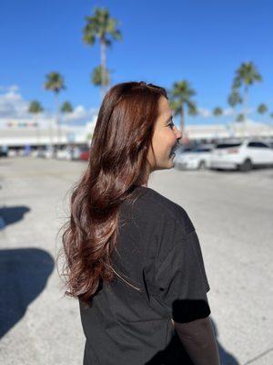 Red hair and styling