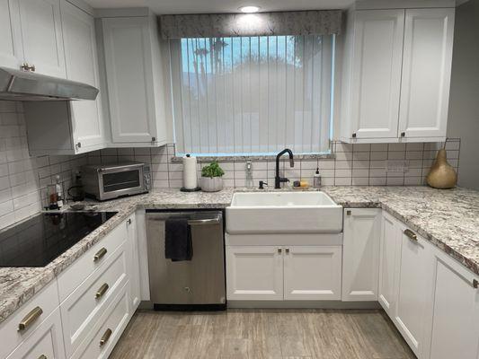 Kitchen cabinets refinished