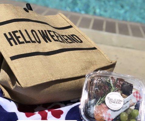 Snack box from Raleigh cheesy for pool day