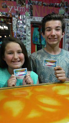 A students. Bring your gradez for free shaved Ice