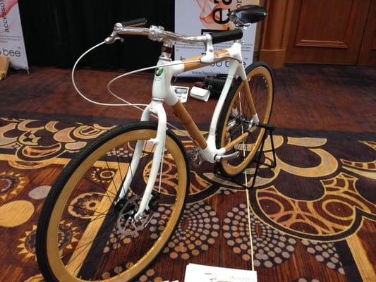 I'm ordering a bamboo bike from bamboobee.net Coolest bikes at the show!