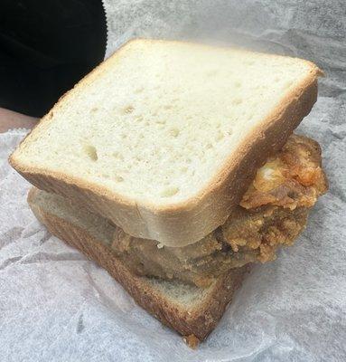 Fried Pork Chop Sandwich