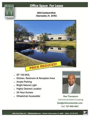 Special Space. Best Offer. Beauty & Executive Use. Call Me ASAP. Gee @ (727) 999-3481.