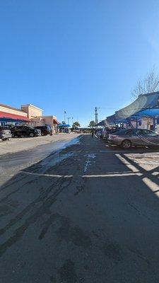 Car ports on each side