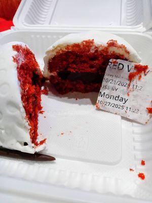 This is the note that was underneath my cake. I ordered the dessert to go, but wanted to taste it before leaving.