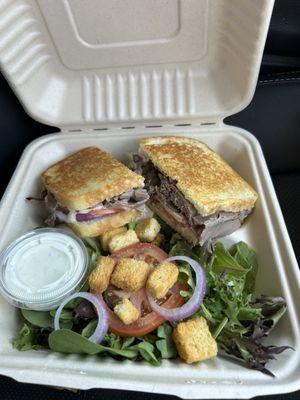 The Baron...quality, flavorful meat, excellent salad.