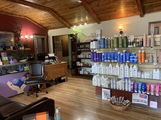 We carry a variety of Hair & Skin Care products.