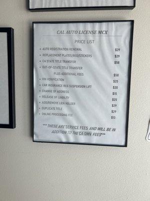 Cal Auto License Miramar