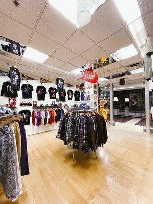 Vintage flannels and sportswear