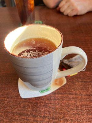 Fresh Hot tea perfect for this cold Sunday morning! They open at 9am til 1230pm on Saturday and Sundays