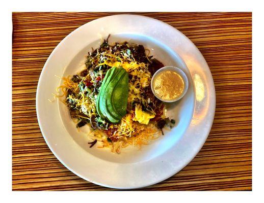 Poblano Bowl Good & Spicy. Strawberry Shake . IHOP E Higgins Rd Schaumburg IL Nice Clean Great Quick Service .Good Food ! Cool!