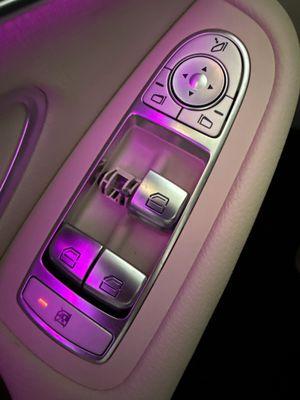 Driver side window controls