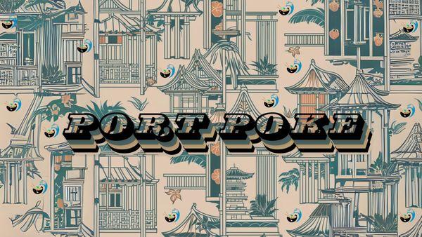 a port poke design called "poke village"