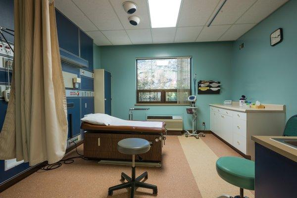 Our colorful and comfortable exam rooms.