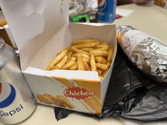 Spicy Chicken Sandwich with Fries