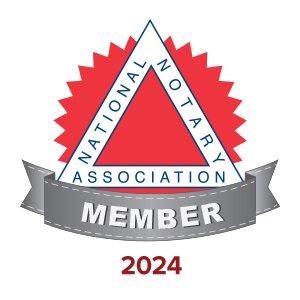 Active member to the National Notary Association with hotline access to experts.