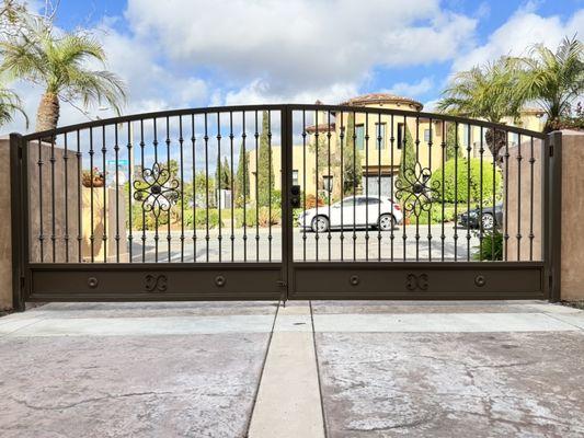 Wrought Iron Gate. Custom made gates with custom made color mix with primer and powder coating.