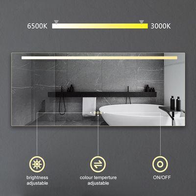 MD01 Series: Images references Range of Warm-Cold lighting, 3 button touch activation feature, and LED Electric Strip Placement.