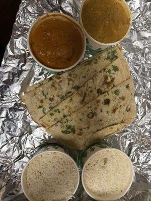 Chicken Marsala and paneer pulao