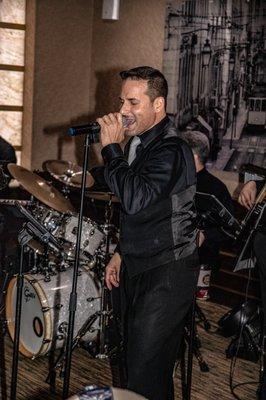 Capturing the lead singer of Epic Soul Band at a local event.