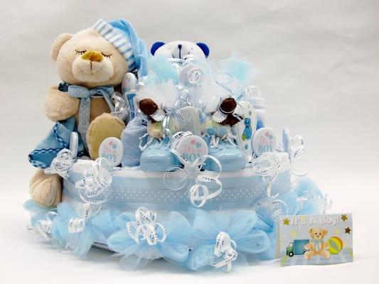 Bedtime Bear Diaper Cake (Boy) - $69.99