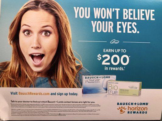 Great Deal to get you into some of the most comfortable Contact Lenses around.