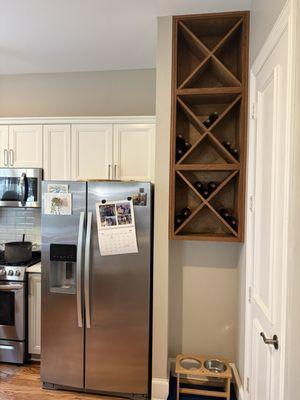 Custom wine shelves