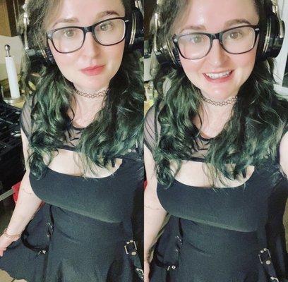 Sherri's haircut air dried