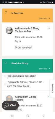These are messages from Walgreens letting me know medicine is ready and when we go there they don't have any medicine for me.