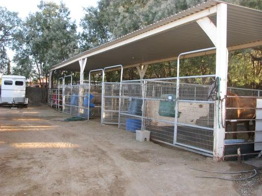 some stalls at Double Y Ranch Horse Boarding and Training