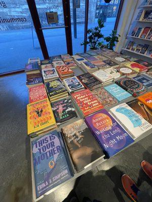 Book Table at the Front