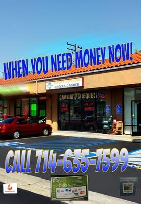 NEED MONEY !! CALL NOW !!