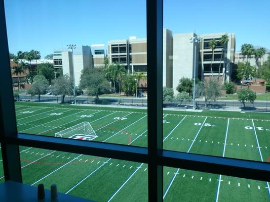 View from a window seat.
