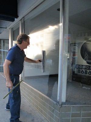 Secret formula gets widows so clean you will think there is no glass.