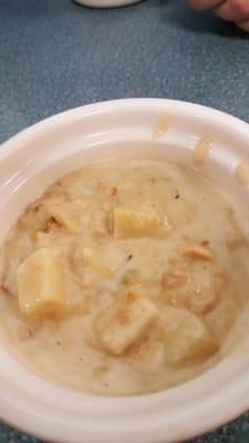 This was my cup of chowder, before I ever touched it.