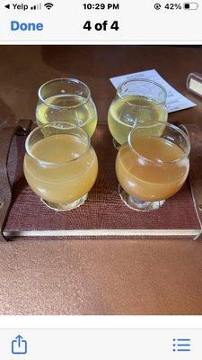 Cool tastings! I have not had a bad meal or a bad drink from this place yet!!! We're blessed to have such a great restaurant in our area!!!