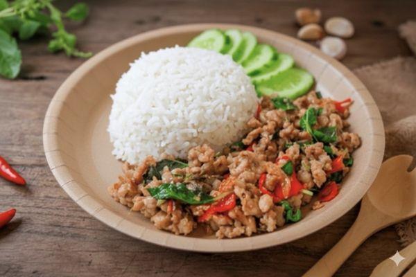 Stir-Fried Basil with Rice