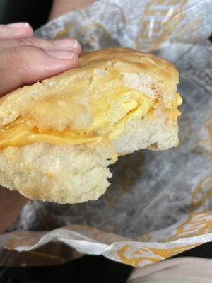Egg and Cheese biscuit