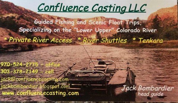 Confluence casting business card.
