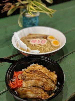 Chashu bowl, special ramen