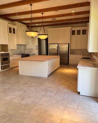 Quartzite installation.