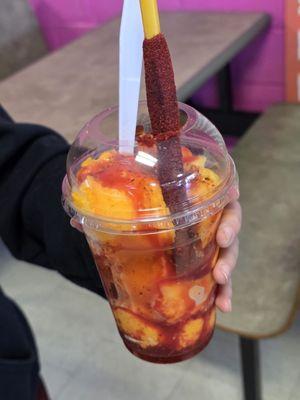 The Mangonada dessert.