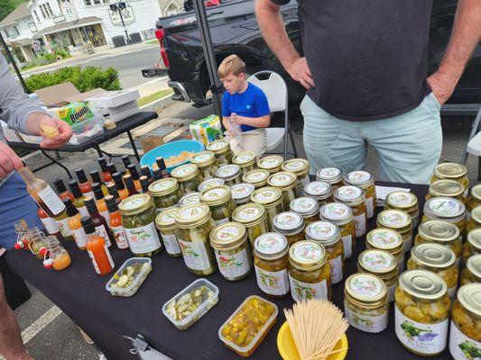 Booth at the Canton Main Street Farmer's Market