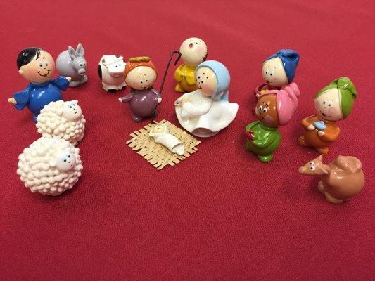 Nativity made of marbles from Brazil