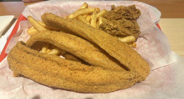 Fried fish and fried oysters