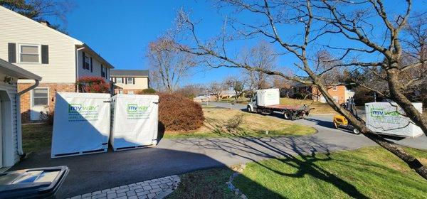 Placement was perfect. We could get around them easily. The driver was done in 20 minutes!